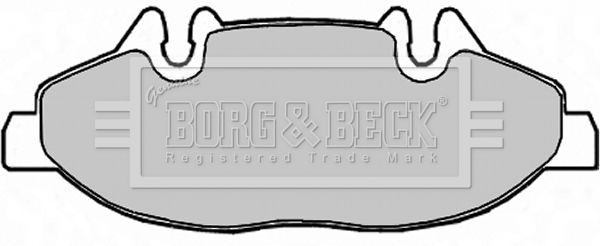 BORG & BECK Комплект тормозных колодок, дисковый тормоз BBP1949
